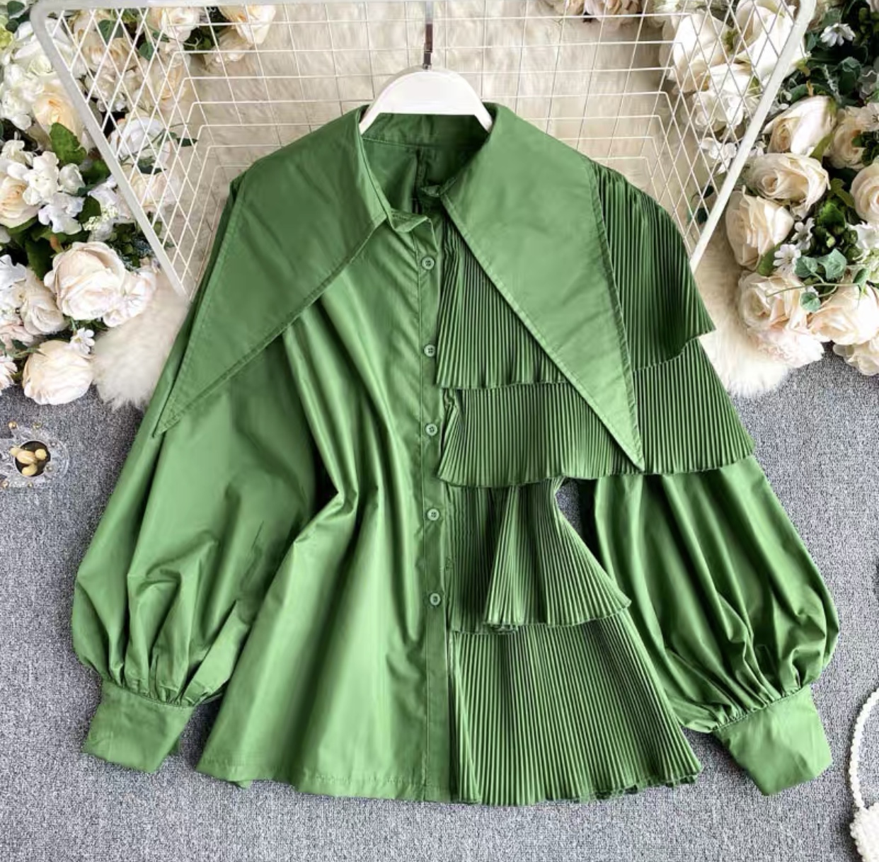 No shorts cut pleated style shirts SDZZ180 images